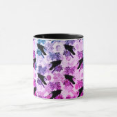 Roter Vollmond über Pattern Kaffeemaschine Tasse (Zentrum)