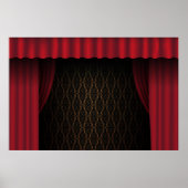 Roter Vorhang Poster (Vorne)