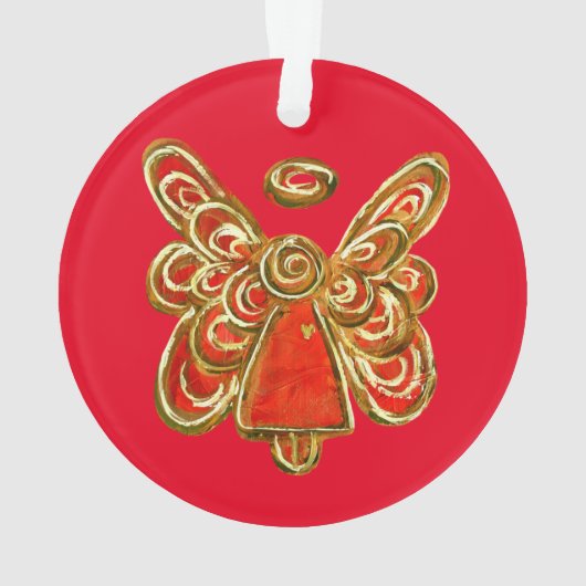 Roter Wächter Engel Kunst, Dichtung und Musik Ornament (Rückseite)