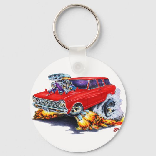 Roter Wagen von 1962 bis 1965 Schlüsselanhänger (Vorderseite)