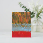 Roter Wald Postcard - Malerei Postkarte (Stehend Vorderseite)