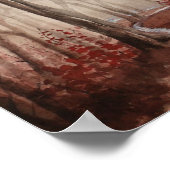 Roter Wald Poster (Ecke)