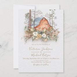 Roter Wald von Wald Einladungen für Hochzeiten