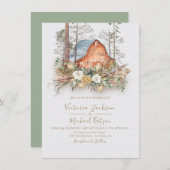 Roter Wald von Wald Einladungen für Hochzeiten (Vorne/Hinten)