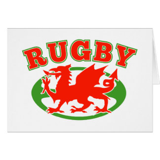 roter Waliser Drache Rugbyballwales