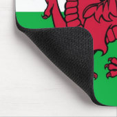 Roter walisischer Drache Mousepad (Ecke)