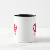 Roter walisischer Drache Tasse (Zentrum)