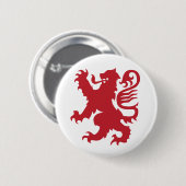 Roter Wappenkunde-Löwe Button (Vorne & Hinten)