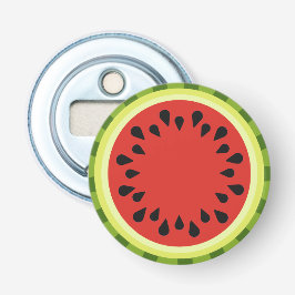 Roter Wassermelon Slice Button Flaschenetikett Flaschenöffner