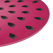 Roter Wassermelone mit Samen Schneidebrett (Ecke)