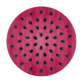 Roter Wassermelone mit Samen Schneidebrett (Vorderseite)