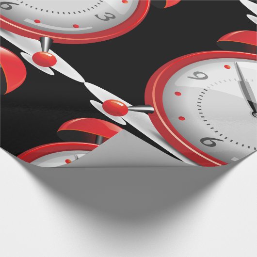 Roter Wecker-glattes Packpapier (Ecke)