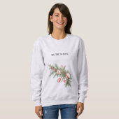 Roter Weihnachts-Lutscher Sweatshirt (Vorne ganz)