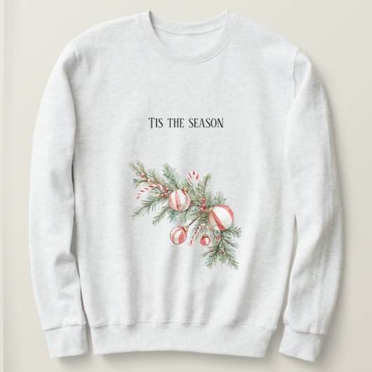 Roter Weihnachts-Lutscher Sweatshirt (Design vorne)
