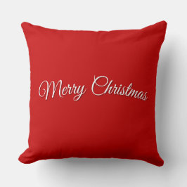 Roter Weihnachts-Wurfkissen Kissen