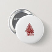 Roter Weihnachtsbaum Button (Vorne & Hinten)
