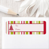 Roter Weihnachtsbaum Geschenkmarken (Insitu)