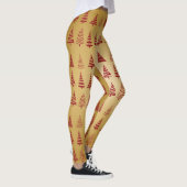Roter Weihnachtsbaum modern in Gold Leggings (Rechts)
