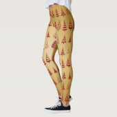 Roter Weihnachtsbaum modern in Gold Leggings (Links)