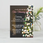 Roter Weihnachtsbaum Party zum Trimmen Einladung (Stehend Vorderseite)