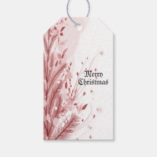 Roter Weihnachtsbaum Schneedekoration Schöne Geschenkanhänger