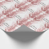 Roter Weihnachtsbaum Schneedekoration Schöne Geschenkpapier (Ecke)