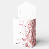 Roter Weihnachtsbaum Schneedekoration Schöne Geschenkschachtel (Geöffnet)