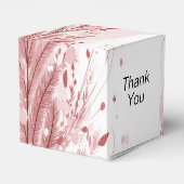 Roter Weihnachtsbaum Schneedekoration Schöne Geschenkschachtel (Rückseite)