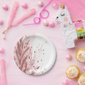 Roter Weihnachtsbaum Schneedekoration Schöne Pappteller (Party)