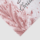 Roter Weihnachtsbaum Schneedekoration Schöne Seidenpapier (Ausschnitt)