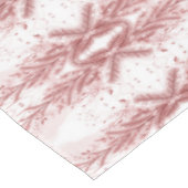 Roter Weihnachtsbaum Schneedekoration Schöne Tischdecke (Schrägansicht)