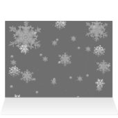 Roter Weihnachtsbaum und Schneeflocken (Innenansicht Horizontal (Oben))