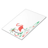 Roter Weihnachtsbrand Notizblock (angewinkelt)