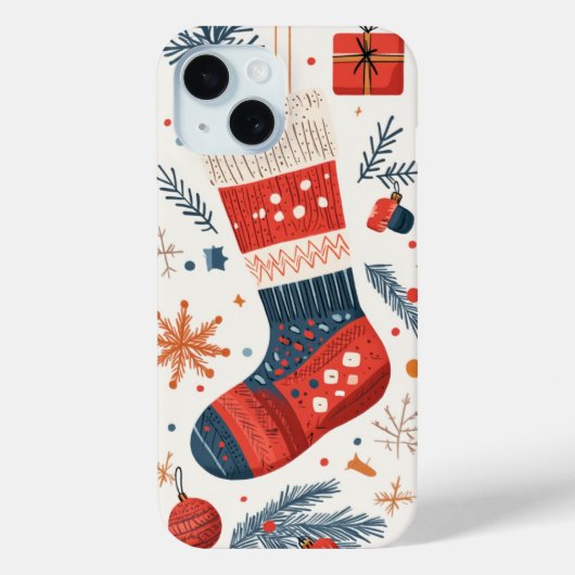 Roter Weihnachtsfest - Blauer Weihnachtsfest Strum Case-Mate iPhone Hülle (Rückseite)