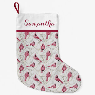 Roter Weihnachtsgeburt - Personalisierter Name Kleiner Weihnachtsstrumpf