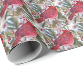 ROTER WEIHNACHTSKardinal Geschenkpapier