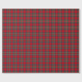 Roter Weihnachtskariert Geschenkpapier (Flach)