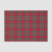 Roter Weihnachtskarostoff Seidenpapier (Vorderseite)