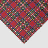 Roter Weihnachtskarostoff Seidenpapier (Ausschnitt)