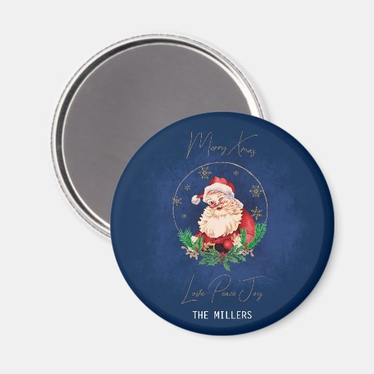Roter Weihnachtsmann Feierliche Winterfeier Weihna Magnet (Vorderseite/Rückseite)