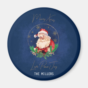 Roter Weihnachtsmann Feierliche Winterfeier Weihna Magnet