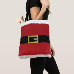 Roter Weihnachtsmann-Gürtel & weißer Pelz Weihnach Tasche