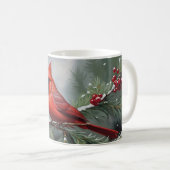 Roter Weihnachtsmann-Kardinal Kaffeetasse (VorderseiteRechts)