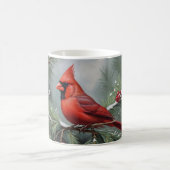 Roter Weihnachtsmann-Kardinal Kaffeetasse (Mittel)