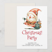 Roter Weihnachtsmann Weihnachten und Neujahr Einla (Vorne/Hinten)