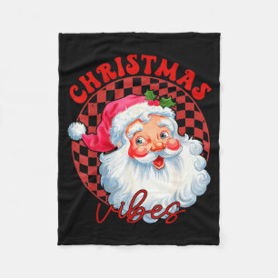 Roter Weihnachtsmann Weihnachtsstimmung Vintage Nk Fleecedecke
