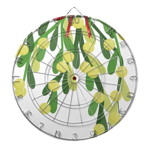 roter Weihnachtsmistel Dartscheibe (vorne)