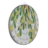 roter Weihnachtsmistel Dartscheibe (Vorderseite Links)