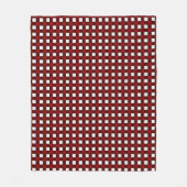 Roter Weihnachtsmuster-Flanelldecke Fleecedecke (Vorderseite)