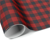 Roter Weihnachtsmuster  Geschenkpapier (Rolleneckpunkt)